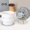 10Pcs Felt Coasters Set with Sheep Holder Absorbent Drink Coaster for Table Protection Snowflake Wool Felt Cup Mat for Hot Beverages Sheep Decor