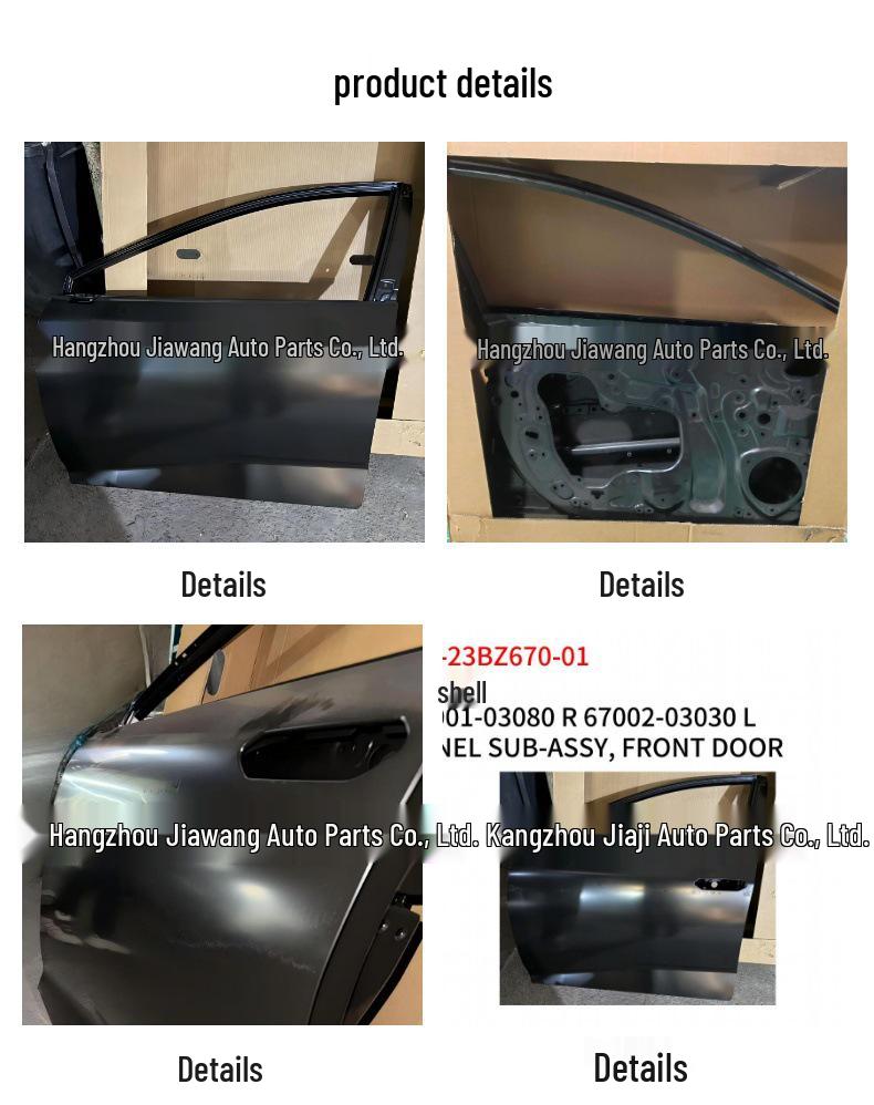 Облицовка передней двери Toyota 2023 BZ3: Правый 67001-03080 и Левый 67002-03030