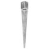 VidaXL Ground Stakes 6 Pcs Silver 12x12x89 Cm Galvanized Steel
