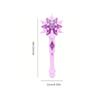 Non-Toxic Princess Snow Wand Toy Fairy Children Glowing Wands Christmas Halloween Children Toys Snowflake Light Sound Sticks Kid Cosplay