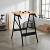 Folding Carpentry Workbench with Clamps Portable Foldable Metal