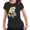 Alice In Wonderland Tshirt Semi Fitted Ladies Punk Rock Tattoos Gothic Inked