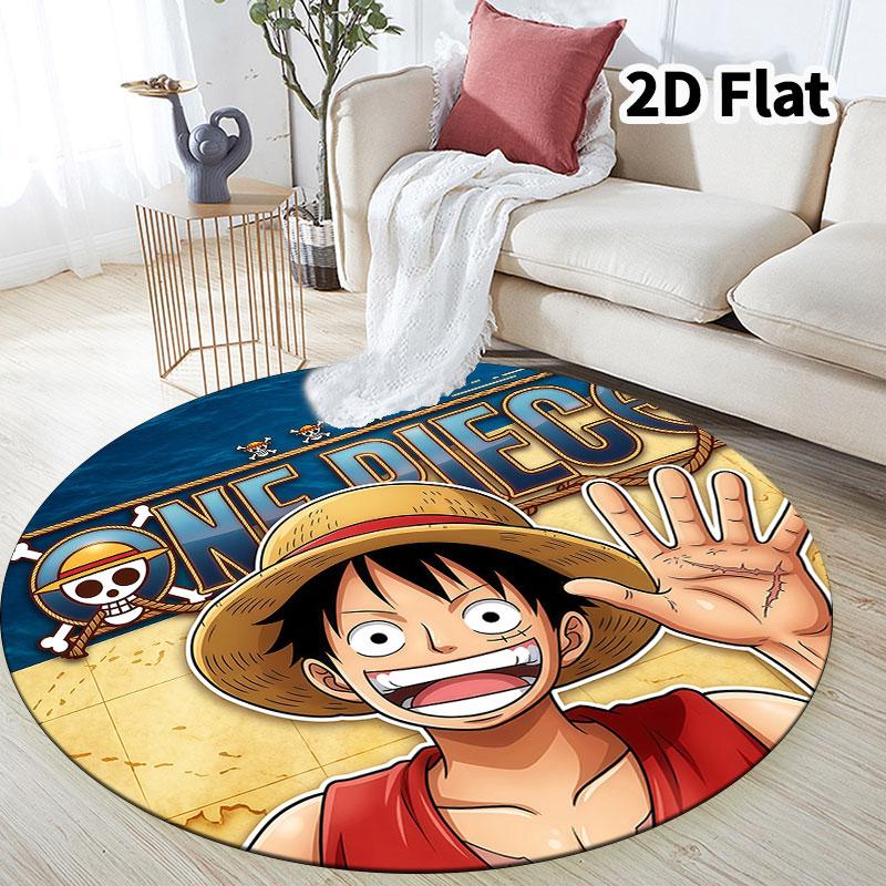 One Piece Round Area Rug Carpet Rug For Living Room Bedroom Sofa Playroom Decor Nonslip Floor Mat