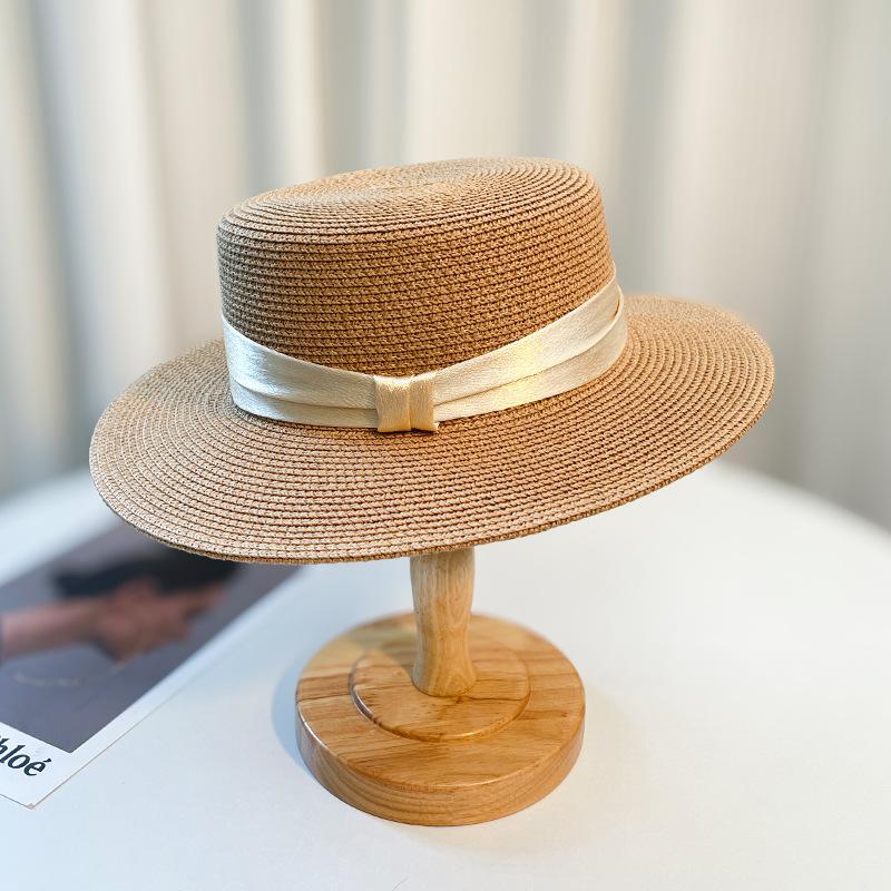 Seaside Beach Hat Lace Straw Hat Children Summer Visor Breathable Sunscreen Bucket Hat Vacation Style Straw Hat