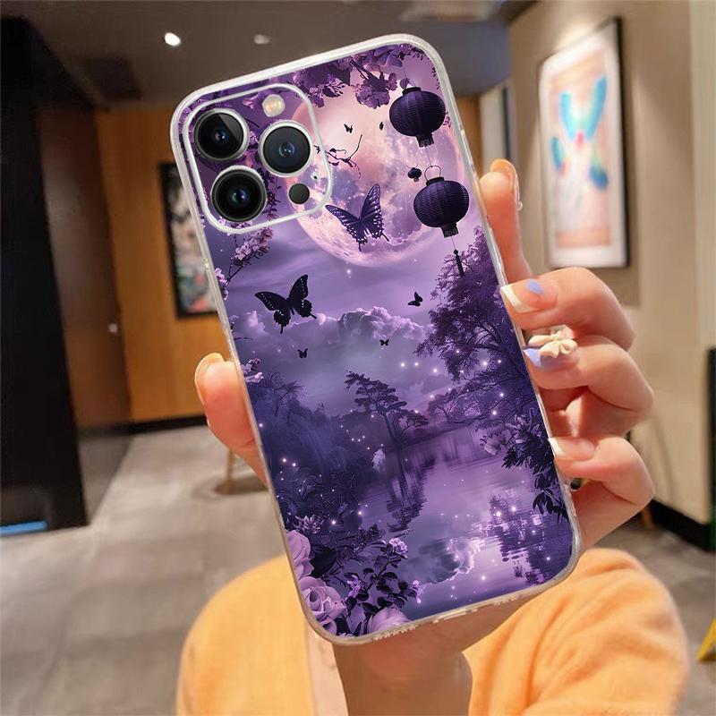 Butterfly Phone Case For iPhone 17 Pro Max Air 17 16 15 14 13 Pro Max 15 16 Pro 15Plus