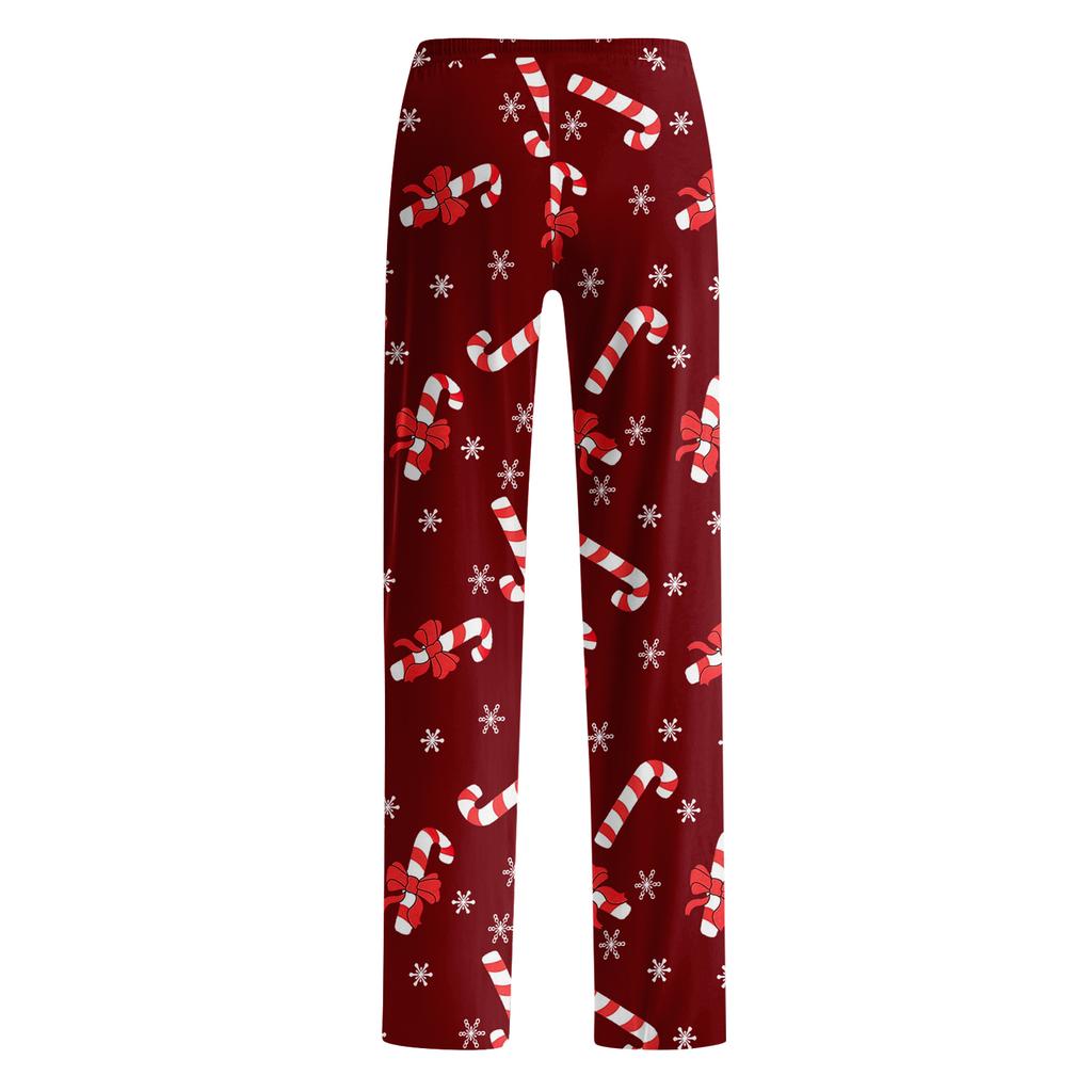 Adult Fashionable Loose Christmas Printed Casual Pants, Loungewear, Sleep Pants