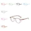 Retro Circular Anti-blue Light Eyeglasses Wind And Sandproof Pc Frame Clear Lenses Unisex Sunnies