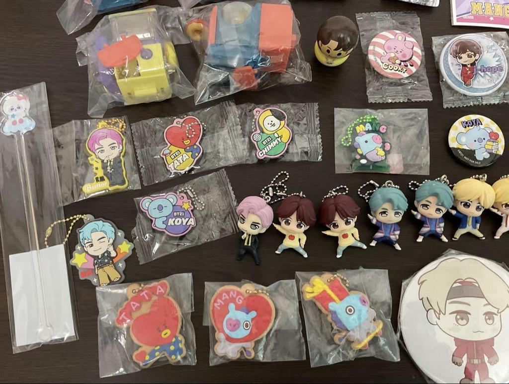 [Б/У] BTS TinyTAN Брелок Персонаж Товары Набор из 40 штук (Доставка включена)