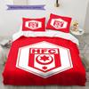 Постельное белье с узором Hallescher FC, Комплект с одеялом, Пододеяльник, Наволочка, Домашний подарок на день рождения(1 пододеяльник + 2 наволочки, без наполнителя)