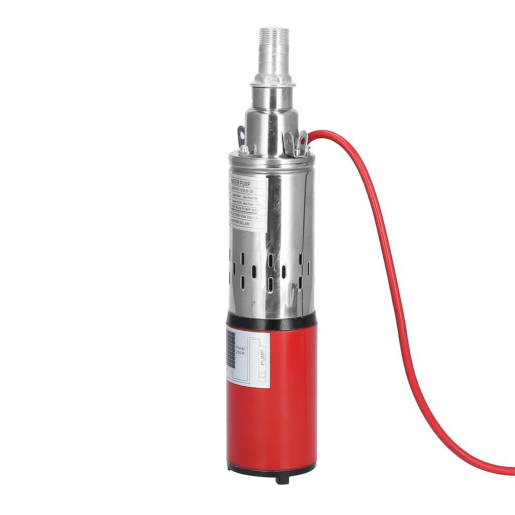 Солнечный водяной насос постоянного тока 12 В Красный Высокий?Подъемный винт погружной для рыболовной лодки пруд для разведения рыбы сельскохозяйственный