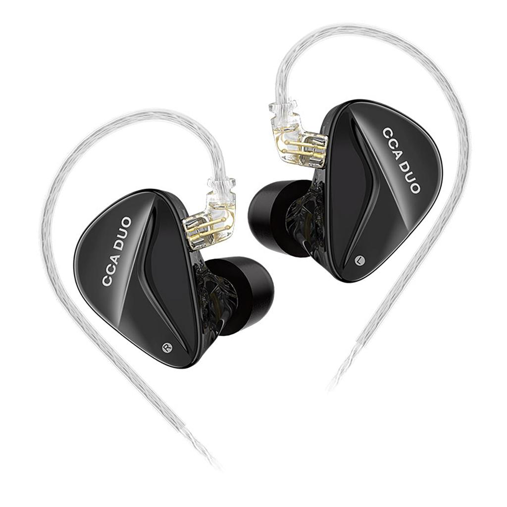 LINSOUL CCA DUO 2DD Динамические наушники высокого класса с 7-мм+7-мм динамическими драйверами, эргономичный дизайн, совместимы с ноутбуками, плеерами, ЦАП и усилителями, и
