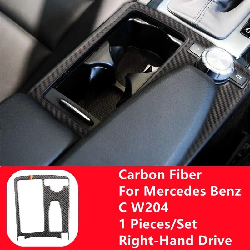 Углеродное волокно, модификация салона автомобиля, накладка, полоски, декоративные наклейки для Mercedes Benz C W204, внутренние аксессуары автомобиля