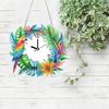 2D Плоские Стразы Специальной Формы Алмазная Живопись Часы Настенные Подвески Алмазные Часы Художественная Подвеска Сделай Сам Домашний Декор Подвесной Шарм