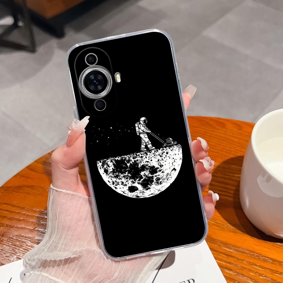 Case For Huawei P10 P20 P30 P40 P50 P Smart Pro 2019 Y9s Phone Cover Fashion Love Heart Matte Soft Silicone Shockproof Transparent For Huawei Bumper