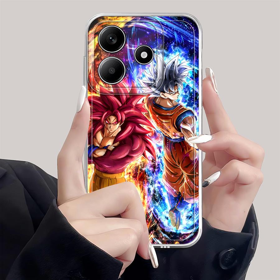Чехол Dragon Ball Goku Vegeta для Xiaomi Redmi Note 14 Pro Plus Note 13 12 A4 14C 9 10 13C 10S 11 12S 11S Мягкая накладка на телефон