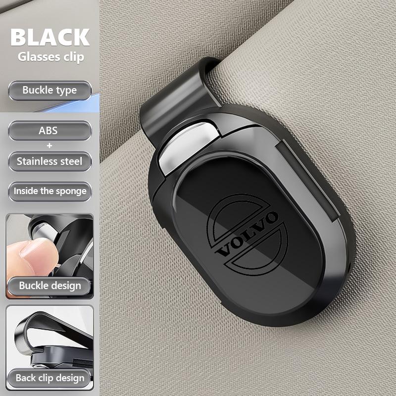 Universal Car Sunshade Sunglasses Storage ID Card Glasses Clip For Volvo XC60 XC90 S60 S80 V60 C70 S40 C30 V90 V60 C40 XC40 V70