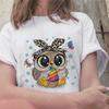 Fashion Trend T-shirt Cute Owl Graphic Printed Female T Shirt Casual Harajuku Crew Neck  Ladies Tshirt