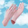 Солнцезащитные перчатки женские защита от УФ лучей тонкие летние из ледяного шелка модные нарукавники для рук для велоспорта на открытом воздухе с прорезями для пальцев солнцезащитные перчатки