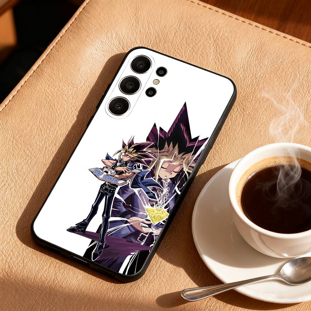 Чехол для телефона с аниме Yu-Gi-Oh для Samsung S26, S25, 24, 23, 22, 30, 21, 10, 9, Ultra, Plus, Lite, FE, Мягкий черный чехол