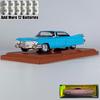 1:24 Металлические Модели Машин и Транспортных Средств, Совместимые с 1959 Cadillac De Ville Big Rocket, Настольный Дисплей, Симуляция, Миниатюры