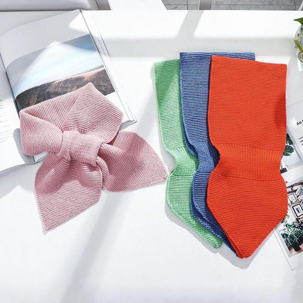 Windproof Turtleneck Warm Sweater Bowtie Winter Cross Scarf Women