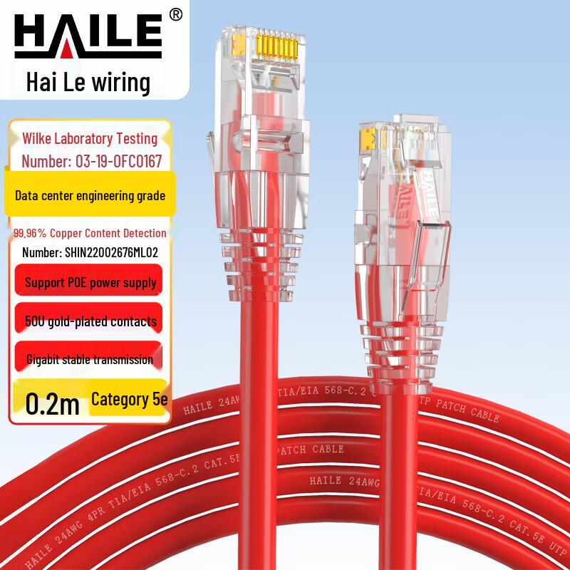 HAILE Cat5e Pure Copper Ethernet Cable