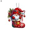 Рождественский подвесной орнамент акриловый мультяшный стиль кулон с шнурком
