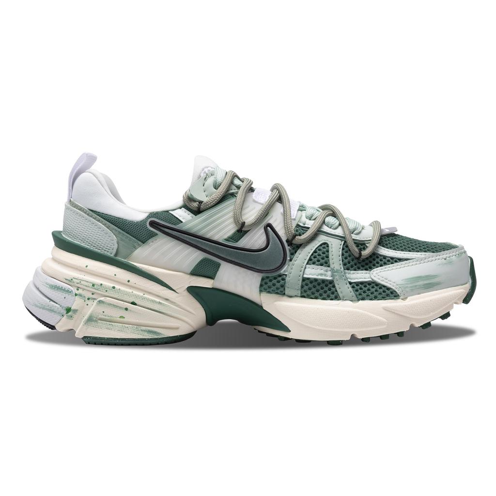 Nike V2K Run Устойчивые к истиранию Устойчивые к истиранию Низкие Повседневные Беговые кроссовки Женские Зеленый Белый FD0736-101(Команда73-)