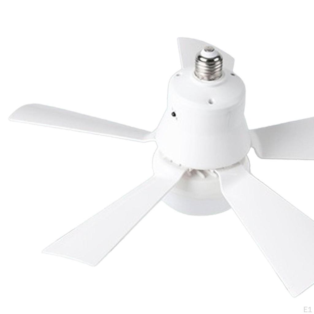 Ceiling Fan with Light 3 Gear Wind Speeds Socket Remotes Control for