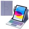Цветной чехол-клавиатура Bluetooth с подсветкой для iPad Air 10-го и 11-го поколений с вращающимся акриловым дизайном