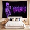 Purple Vibe (19) Custom Name Tapestry Wall Hanging Tapestry Wall Art Decor for Bedroom Living Room