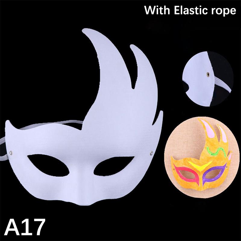 Пустые самодельные маски для маскарада, маски для лица кошки, реквизит, поддающийся покраске, костюм для косплея, декор для вечеринки, реквизит для творчества