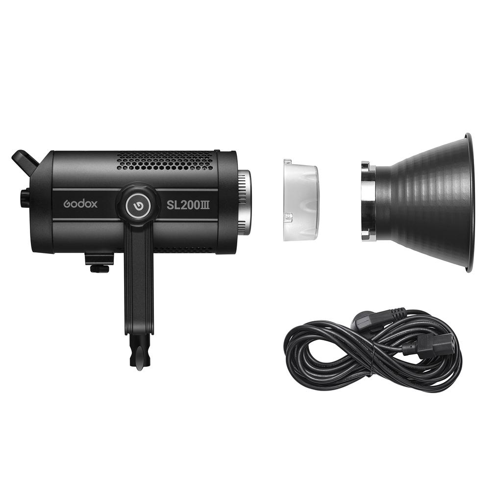 Godox SL200III Студийный светодиодный светильник для видеосъемки, 215 Вт, мощный фотосветильник, 5600K+/-200K, с регулируемой яркостью, 8 FX