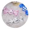 4 Pcs Christmas Candy Decorations Glitter Hanging Candy Ornaments Brightly Colored Candy Pendant for Xmas Tree Party Decor