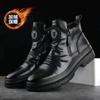 Vintage Men Boots 2024 New Autumn Winter Shoes High Quality Men's Leather Boots Side Zipper Men's Ankle Boots Large Size