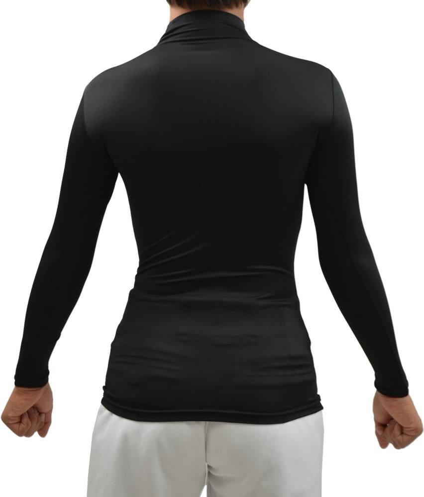 SSK Baseball Junior Fitted High Long Sleeve Size BU1516HLJ Undershirt, Neck, (90), Black, 160,