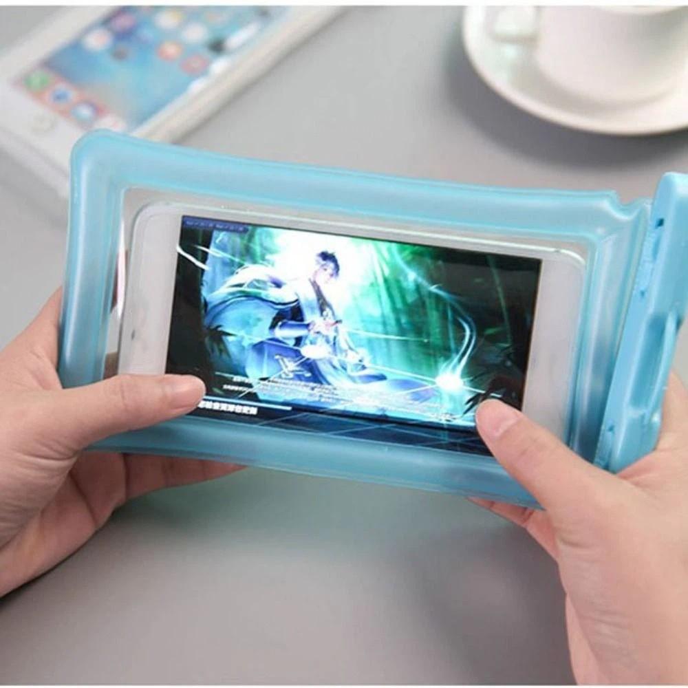 Air Bag Luminous Waterproof Phone Case Universal Phone Protector Pouch Mobile Phone Bag  Swimming