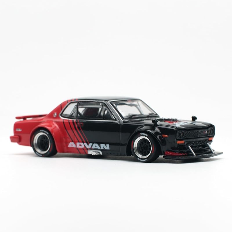 POP RACE 1/64 SKYLINE GT-R V8 DRIFT (HAKOSUKA) ADVAN LIVERY Finished product