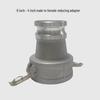 Aluminum Alloy Type C Male & Female Quick Coupler Hose Fittings with Reducing Lever