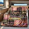 Retirement Celebration Quotes Blanket Personalized Name Soft Comfortable Stylish Blanket Car Blanket Perfect For Travel Camping Outdoor Home Suitable