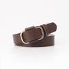 Womens Adjustable Faux Leather Belt For Casual And Office Wear With Smooth Buckle