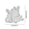 DIY Easter Bunny Silicone Mold Cute Rabbit Concrete Molds Gypsum Molds for Easter Decor