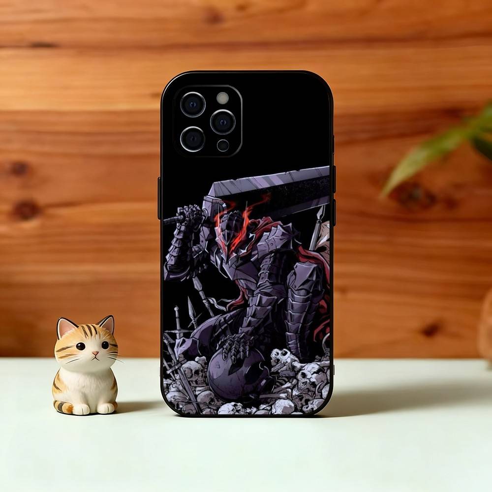 Крутой Популярный Чехол Для Телефона С Комиксами B-Berserk Для iPhone 17, 16,15,14,13,12,11 Plus,Pro Max, Других Мягкий Черный Чехол