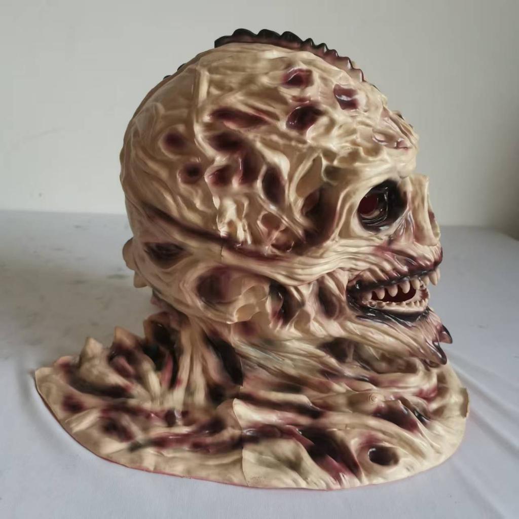 Латексная маска призрака с человеческим лицом для фильма ужасов