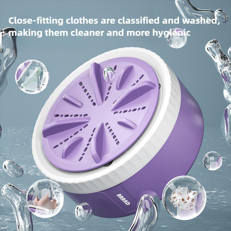 Mini Electric Turbo Washing Machine Portable Underwear Washing Device Dormitory Small Clothes Washing Machine