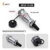 Weipu WF24 Aviation Plug 2-4 Pin Male & Female Waterproof Connector with Rear Nut Base