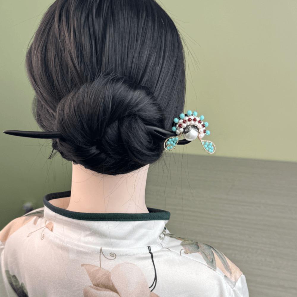 Tassel New Chinese Style Hair Clip Red Hanfu Hairpin Beijing Opera Hair Accessories Bridal