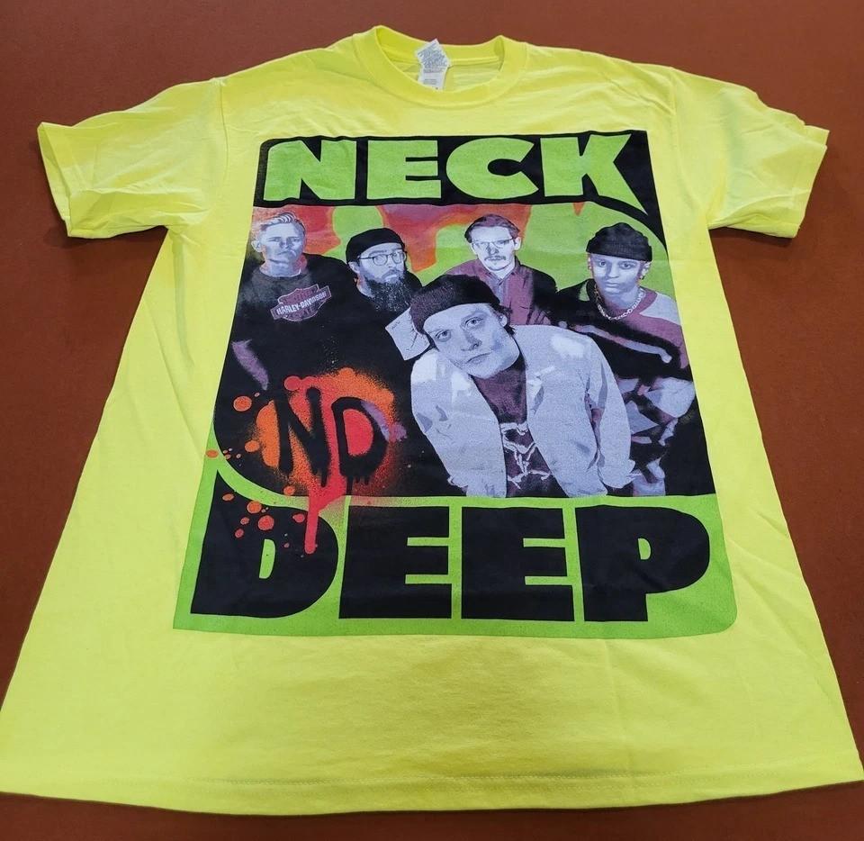 Hot Popular Neck Deep Band UK Pop Punk Yellow S to 5XL Shirt BB841 Unisex T-Shirt