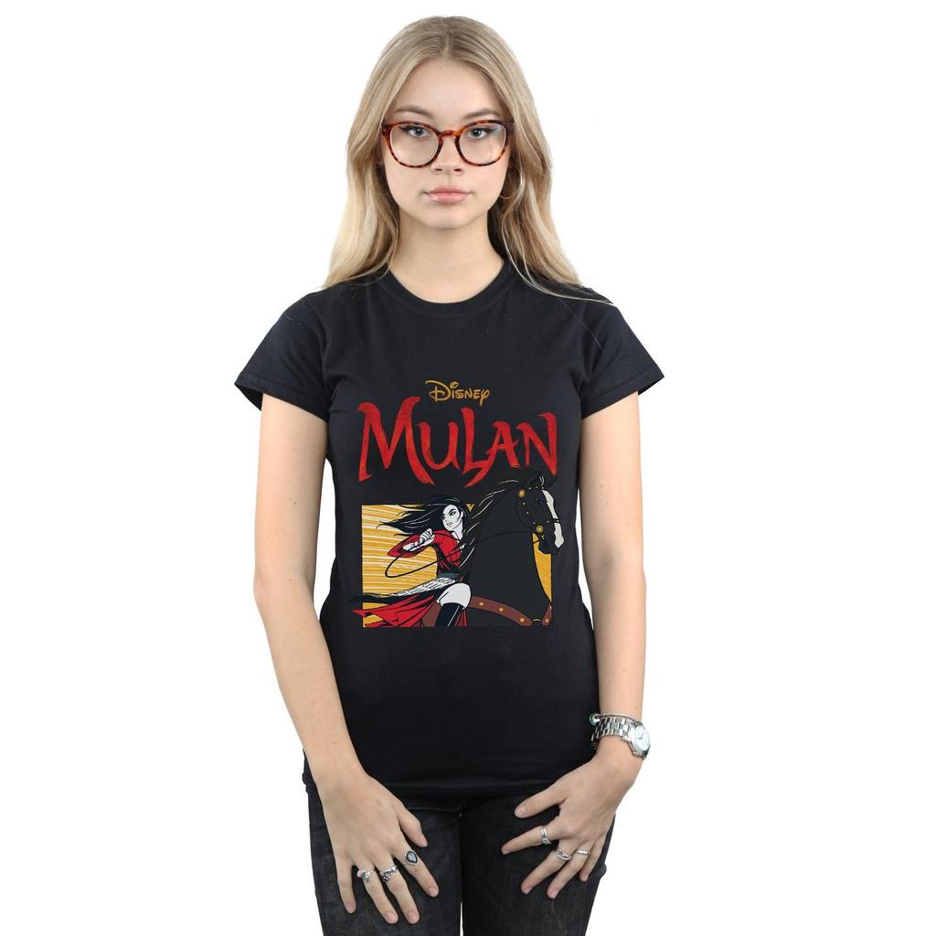 Disney Womens/Ladies Mulan Movie Horse Frame Cotton T-Shirt