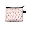 Canvas Coin Purse Floral Plaid Print Zipper Pouch Small Wallet Children Female Key Card Holder Mini Money Bag